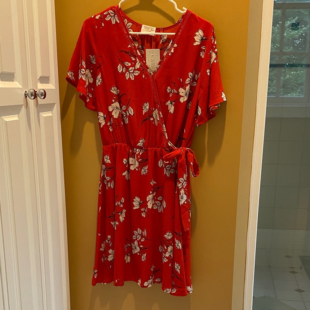 Sienna Sky Red Floral Dress